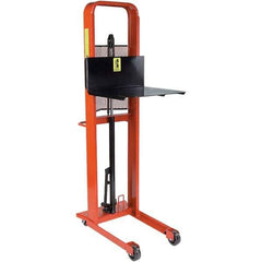 Wesco Industrial Products - 1,000 Lb Capacity, 68" Lift Height, Steel Stacker Manually Operated Lift - Eagle Tool & Supply