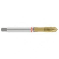 M14x1.5 6H 4-Flute Cobalt Red Ring Spiral Point Plug Tap-TiN - Eagle Tool & Supply