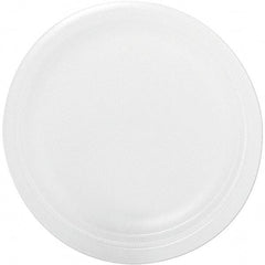 DART - Foam Dinnerware, Plate, 9" - White - Eagle Tool & Supply