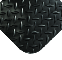 Diamond-Plate SpongeCote 3' x 75' Black Work Mat - Eagle Tool & Supply