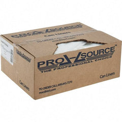 PRO-SOURCE - 24 Gal Capacity, Clear, Linear Low-Denstiy Polyethylene (LLDPE), Hazardous Waste Bag - 4 mil Thick x 18" Wide x 30" High, Flat Pack - Eagle Tool & Supply