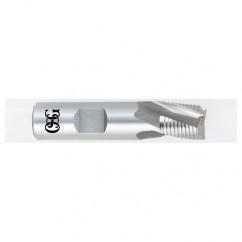 1 x 1 x 1 x 3-3/4 3 Fl HSS-CO Roughing Center Cutting End Mill -  Bright - Eagle Tool & Supply