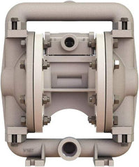 Versa-Matic - 1/2" NPT, Air Operated Diaphragm Pump - Santoprene Diaphragm, Aluminum Housing - Eagle Tool & Supply