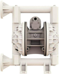 Versa-Matic - 1" NPT, Air Operated Diaphragm Pump - PTFE Diaphragm, Polypropylene Housing - Eagle Tool & Supply