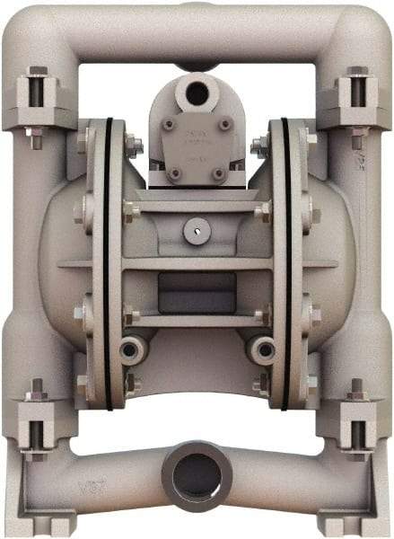 Versa-Matic - 1" NPT, Air Operated Diaphragm Pump - Buna-N Diaphragm, Aluminum Housing - Eagle Tool & Supply