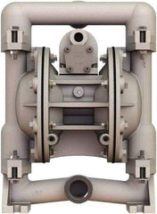 Versa-Matic - 1" NPT, Air Operated Diaphragm Pump - Buna-N Diaphragm, Aluminum Housing - Eagle Tool & Supply