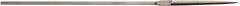 Value Collection - 5-1/2" Needle Precision Swiss Pattern Half Round File - 5/32" Width Diam, Die Sinker's Handle - Eagle Tool & Supply