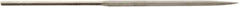 Value Collection - 5-1/2" Needle Precision Swiss Pattern Three Square File - 5/32" Width Diam, Round Handle - Eagle Tool & Supply