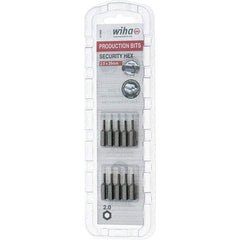 Wiha - 2mm Hex Screwdriver Bit - 1/4" Drive, 1" OAL - Eagle Tool & Supply
