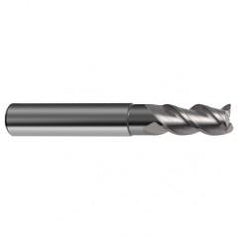 1/2" Dia. - 3-1/2" OAL - 3 FL Variable Helix Bright Carbide End Mill - Eagle Tool & Supply