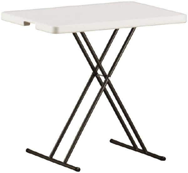 Ability One - 30" Long x 20" Wide x 25" High, Rectangular Folding Table - Platinum - Eagle Tool & Supply