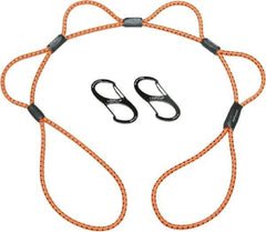 Ability One - Bungee Cord with Loop Ends - 3" OAL, Orange - Eagle Tool & Supply