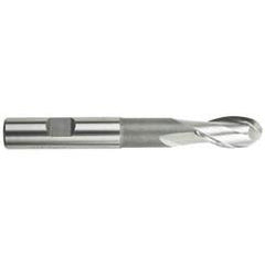 1/8" Dia. - 2-3/8" OAL; HSS-TiN - Ball Nose Extension SE EM - 2 FL - Eagle Tool & Supply