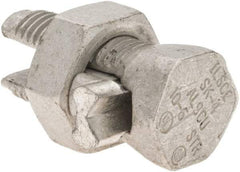 Value Collection - 10 to 6 AWG, Aluminum & Copper Wire Compatible, Copper Alloy, Hex Split Bolt Connector - Eagle Tool & Supply