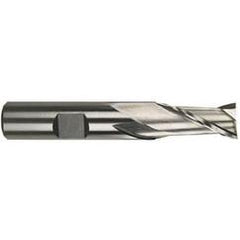 1-1/2 Dia. x 4-1/8 Overall Length 2-Flute Square End M-42 Cobalt SE End Mill-Round Shank-Center Cut-Uncoated - Eagle Tool & Supply