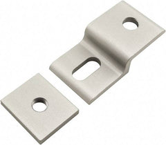 80/20 Inc. - 30mm Wide, Open Shelving Accessory/Component - Aluminum, Clear Anodized Finish, 58mm Long, Use with 30 Series & Bolt Kits 75-3615 & 11-8316 - Eagle Tool & Supply