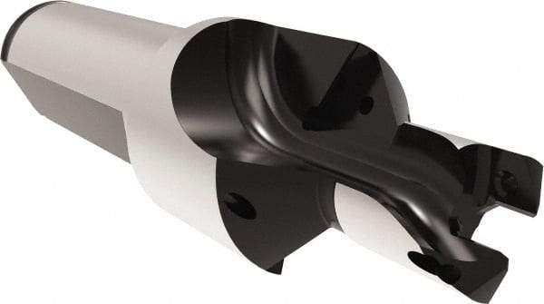 Allied Machine and Engineering - 12 to 12.99mm Diam, Straight Shank, 19.05mm Body Shank Diam, Combo Chamfer and Countersink Drill - TCMT 110204 Insert, 94.85mm OAL - Eagle Tool & Supply