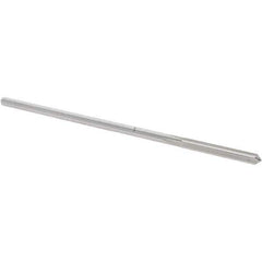 Alvord Polk - #27 Cobalt 4 Flute Chucking Reamer - Straight Flute, 0.135" Straight Shank, 1" Flute Length, 4" OAL - Eagle Tool & Supply