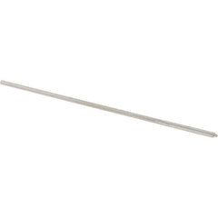 Alvord Polk - 0.0475" High Speed Steel 4 Flute Chucking Reamer - Straight Flute, 0.0455" Straight Shank, 1/2" Flute Length, 2-1/2" OAL - Eagle Tool & Supply