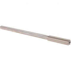 Alvord Polk - 0.3995" High Speed Steel 6 Flute Chucking Reamer - Straight Flute, 0.3105" Straight Shank, 1-3/4" Flute Length, 7" OAL - Eagle Tool & Supply