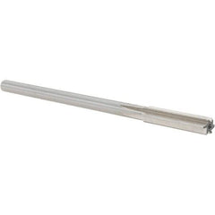 Alvord Polk - 0.329" High Speed Steel 6 Flute Chucking Reamer - Straight Flute, 0.2792" Straight Shank, 1-1/2" Flute Length, 6" OAL - Eagle Tool & Supply