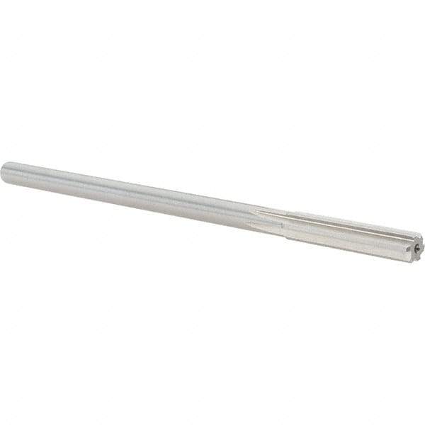 Alvord Polk - 0.31" High Speed Steel 6 Flute Chucking Reamer - Straight Flute, 0.2792" Straight Shank, 1-1/2" Flute Length, 6" OAL - Eagle Tool & Supply