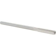 Alvord Polk - 0.31" High Speed Steel 6 Flute Chucking Reamer - Straight Flute, 0.2792" Straight Shank, 1-1/2" Flute Length, 6" OAL - Eagle Tool & Supply