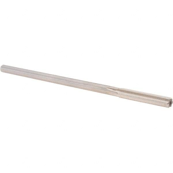 Alvord Polk - 0.2755" High Speed Steel 6 Flute Chucking Reamer - Straight Flute, 1/4" Straight Shank, 1-1/2" Flute Length, 6" OAL - Eagle Tool & Supply
