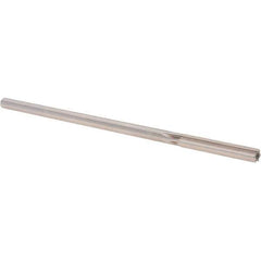 Alvord Polk - 0.247" High Speed Steel 6 Flute Chucking Reamer - Straight Flute, 0.2329" Straight Shank, 1-1/2" Flute Length, 6" OAL - Eagle Tool & Supply