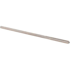 Alvord Polk - 0.1355" High Speed Steel 4 Flute Chucking Reamer - Straight Flute, 0.1275" Straight Shank, 1" Flute Length, 4" OAL - Eagle Tool & Supply