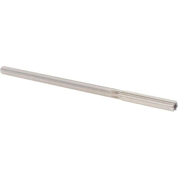 Alvord Polk - 0.271" High Speed Steel 6 Flute Chucking Reamer - Straight Flute, 1/4" Straight Shank, 1-1/2" Flute Length, 6" OAL - Eagle Tool & Supply