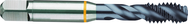 3/8-24 H3 3-Flute HSS-E Semi-Bottoming 40 degree Spiral Flute Tap-TiCN - Eagle Tool & Supply