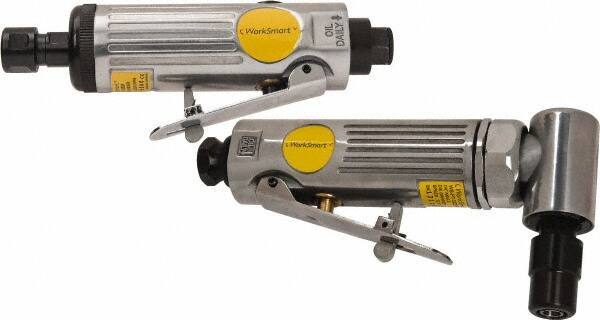 Value Collection - 1/4" Collet, Straight Handle, Air Straight Die Grinder - 22,000 RPM, Rear Exhaust, 4 CFM, 0.45 hp, 90 psi, 1/4 NPT Inlet - Eagle Tool & Supply