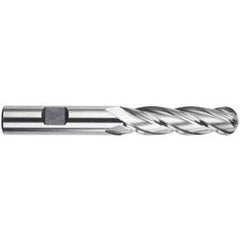1/2" Dia. - 4" OAL - HSS-TiN - Ball Nose SE EM - 4 FL - Eagle Tool & Supply