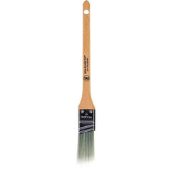 Wooster Brush - 1" Angled Polyester Sash Brush - 2-3/16" Bristle Length, 6-5/8" Wood Handle - Eagle Tool & Supply