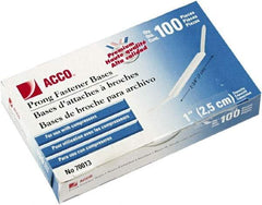 ACCO - 100 Piece Paper File Fasteners - 5-1/2" Long - Eagle Tool & Supply