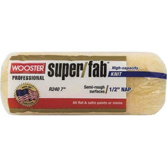 Wooster Brush - 1/2" Nap, 7" Wide Paint Roller - Semi-Rough Texture, Knitted - Eagle Tool & Supply
