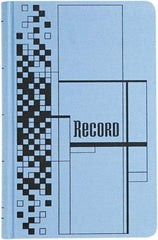 Adams Business Forms - 500 Sheet, 7-5/8 x 12-1/8", Record/Account Book - Blue - Eagle Tool & Supply