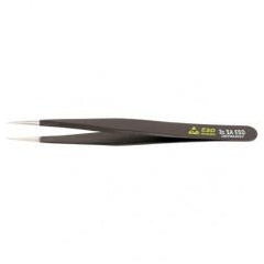 3C SA FINE ROUNDED SHORTER TWEEZERS - Eagle Tool & Supply