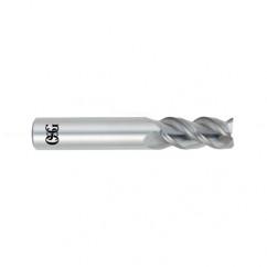 16mm Dia. x 89mm Overall Length 3-Flute Square End Solid Carbide SE End Mill-Round Shank-Center Cutting-Uncoated - Eagle Tool & Supply