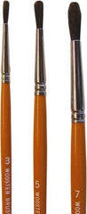 Wooster Brush - #7 Camel Hair Artist's Paint Brush - 3/16" Wide, 3/4" Bristle Length, 5-11/16" Plastic Handle - Eagle Tool & Supply
