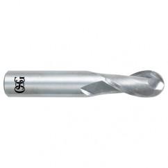 3/4" Dia. - 4" OAL - Bright CBD - Ball End SE EM - 2 FL - Eagle Tool & Supply