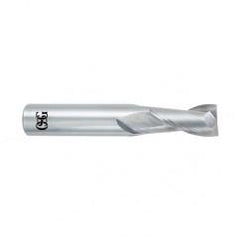 9/16 Dia. x 3-1/2 Overall Length 2-Flute Square End Solid Carbide SE End Mill-Round Shank-Center Cutting-Uncoated - Eagle Tool & Supply