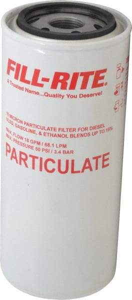 Tuthill - 1 Inlet Size, 3-5/8 Outlet Size, 18 GPM, Pump Filter - 8-1/2 Long, 10 Micron Mesh, Cast Iron - Eagle Tool & Supply