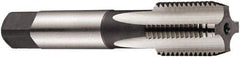 DORMER - 1/2-14 BSPP, 4 Flute, Bottoming & Plug, Bright Finish, High Speed Steel Tap Set - Right Hand Cut, 87mm OAL, 6H Class of Fit, Series E547 - Eagle Tool & Supply