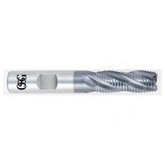 5/8 x 5/8 x 2-1/2 x 4-5/8 4 Fl HSS-CO Roughing Non-Center Cutting End Mill -  TiCN - Eagle Tool & Supply