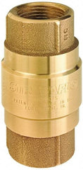 Strataflo - 1-1/4" Brass Check Valve - Inline, FNPT x FNPT, 200 WOG - Eagle Tool & Supply