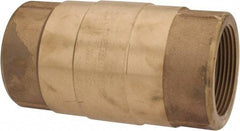 Strataflo - 2-1/2" Brass Check Valve - Inline, FNPT x FNPT, 200 WOG - Eagle Tool & Supply