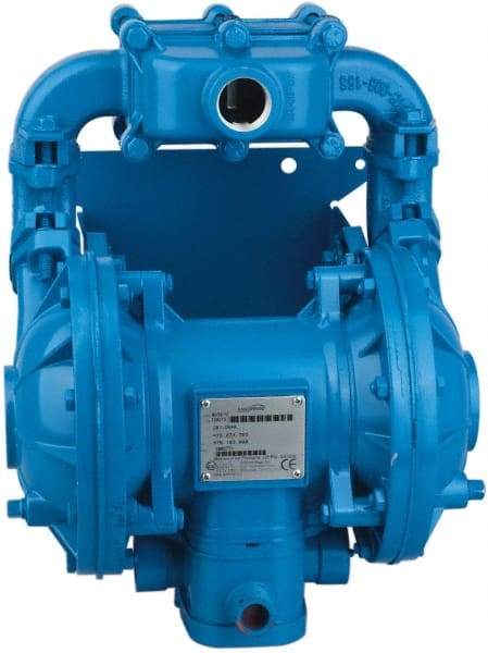SandPIPER - Air Operated Diaphragm Pump - PTFE Diaphragm, Aluminum Housing - Eagle Tool & Supply