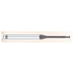 .5mm Dia. - 50mm OAL - .1mm CR-Carbide - HP End Mill-2 FL - Eagle Tool & Supply